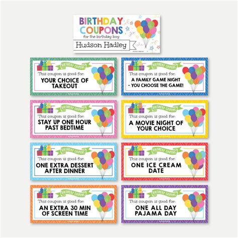 Printable Birthday Coupon Template Editable Gift Voucher | lupon.gov.ph