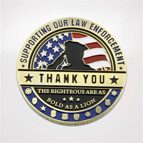 Thank You Police Coin – SymbolArts Shop