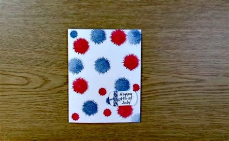 Military Tribute Card - 4th of July Card with Splatter Background - Clear Stamps and Crafting ...