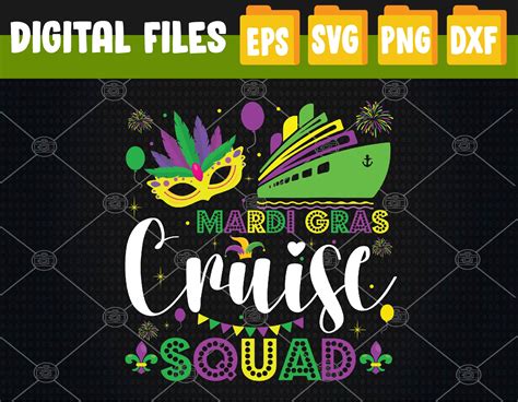 Mardi Gras Cruise Squad 2023 Matching Mardi Gras decorations - Inspire ...