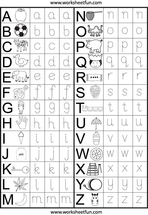 Free Alphabet Tracing Worksheets For Kindergarten – Letter Worksheets