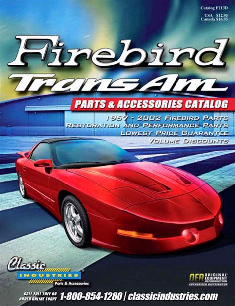 Pontiac Firebird - Restoration and Performance Parts Catalog 1967-2002 » Giant Archive of ...