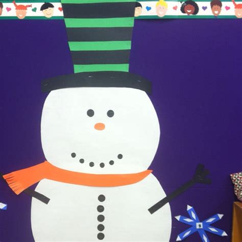 Snowman bulletin board I made | Snowman bulletin board, Learn something ...