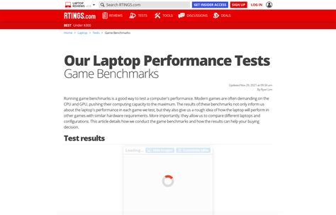 Our Laptop Performance Tests: Game Benchmarks - RTINGS.com