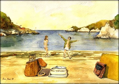 Print-moonrise Kingdom Scene Beach Wes Anderson Art Print by Juan Bosco - Etsy