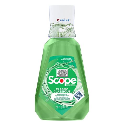 Crest Scope Classic Anticavity Fluroide Mouthwash Original Formula Contains CPC (cetylpyridinium ...