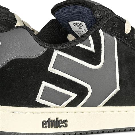 Etnies Fader Skate Shoes - Black/Charcoal/Blue - Supereight