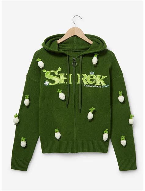 Shrek Logo Onion Knit Zip Hoodie in 2024 | Boxlunch, Zipper hoodie ...