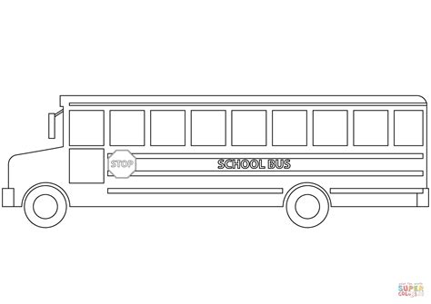 School Bus coloring page | Free Printable Coloring Pages