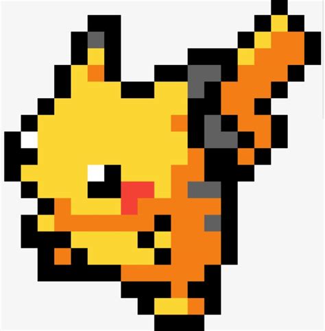 Just a pixel art Pikachu I made. Stay tuned for more pixel art! : r ...