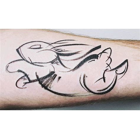 Running Rabbit Sketch Tattoo by Allison Wilcox, Alliance Tattoo in Murfreesboro, TN : tattoos