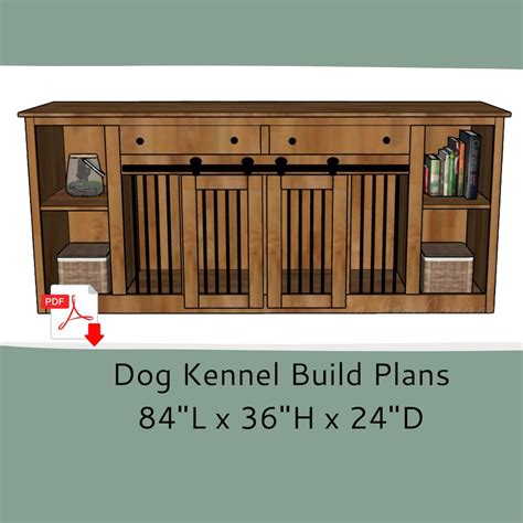 Dog Crate Furniture Plans Dog Kennel Furniture Plans Dog Crate Kennel ...