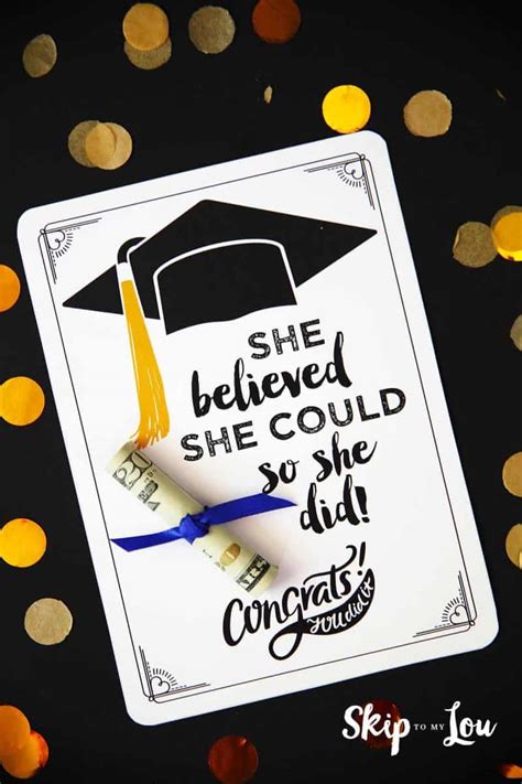 Free Graduation Cards with Positive Quotes and CASH!