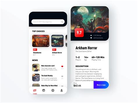 Boardgame app by 18bot for BricksLab on Dribbble