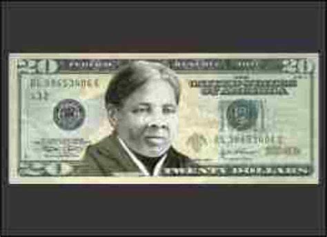 Harriet Tubman Twenty Dollar Bill Refrigerator Magnet (African American Magnet)