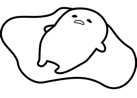 Princess Gudetama Coloring Pages Printable