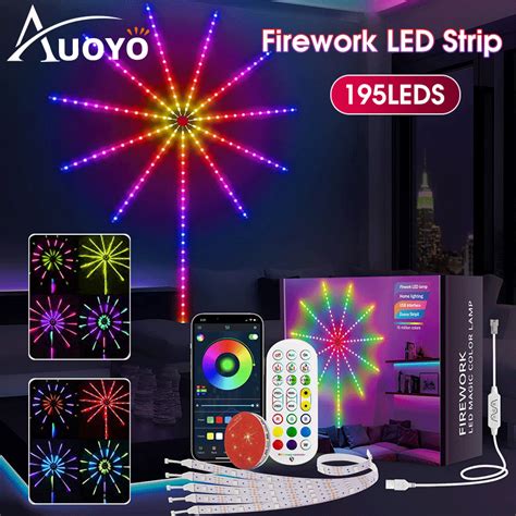 Auoyo 110/195 LED Strip Fairy Lights Christmas Decorations for Home ...
