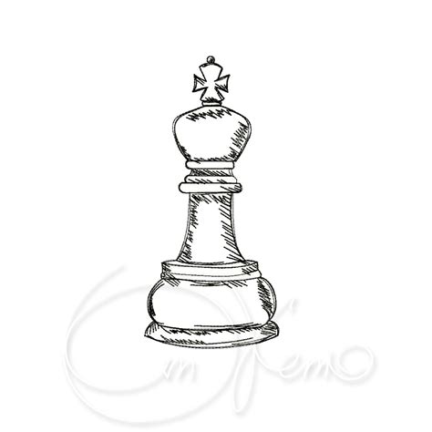 MACHINE EMBROIDERY DESIGN Chess King - Etsy