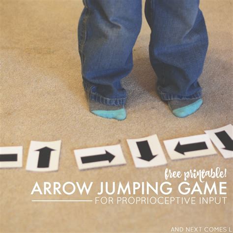 Arrow Jumping Game for Kids with Free Printable | And Next Comes L ...