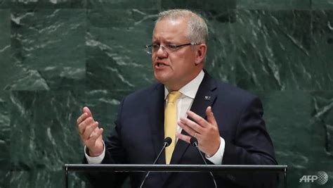 Australia PM Scott Morrison lashes climate critics in UN speech - CNA