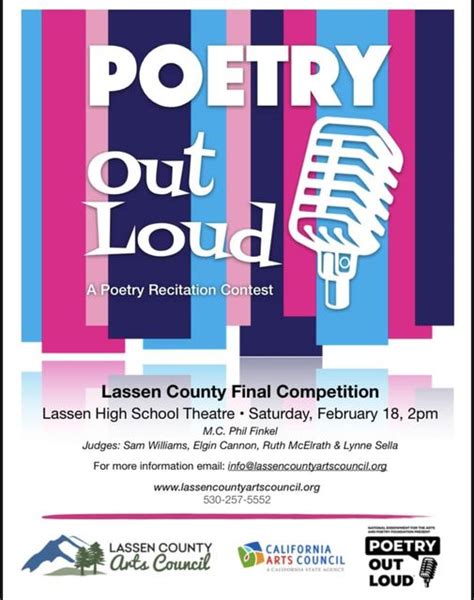 Poetry Out Loud seeks audience – Lassen News