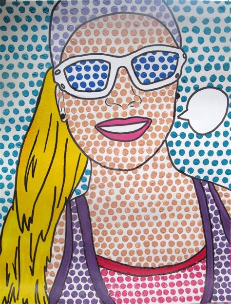 Pop Art Self Portraits- Roy Lichtenstein Inspired | Roy lichtenstein ...