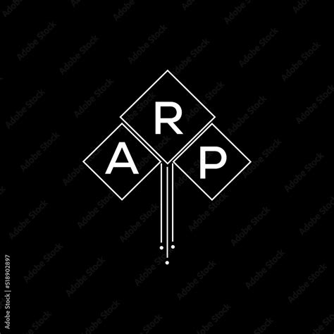 ARP letter logo design with white background in illustrator, ARP vector ...