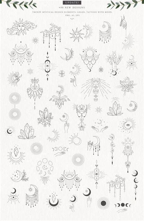 UPDATE! Mystical Moon Trendy Designs | Mystical tattoos, Small pretty tattoos, Small hand tattoos