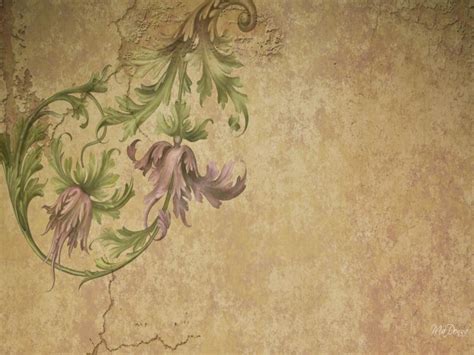 Vintage flowers Backgrounds for Powerpoint Templates - PPT Backgrounds