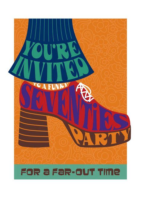 70s Style Party Invitation card #Ad , #affiliate, #Style, #Party, #card, #Invitation | 70s party ...