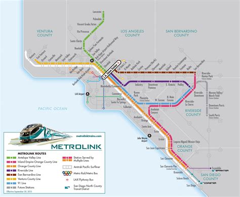 Southern California Amtrak Map - Klipy - Amtrak Map Southern California ...