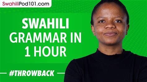 Swahili Grammar in 1 Hour - YouTube