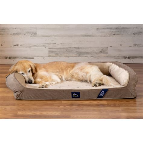 Serta, Extra Large, Quilted Gel Memory Foam Ortho Couch Pet Bed - Walmart.com - Walmart.com