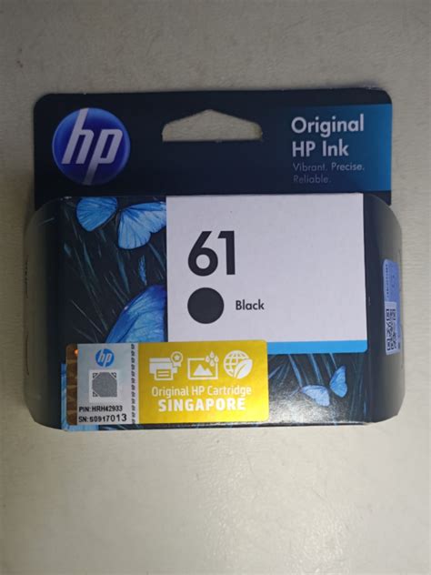HP Ink Cartridge (61 Black), Computers & Tech, Printers, Scanners & Copiers on Carousell