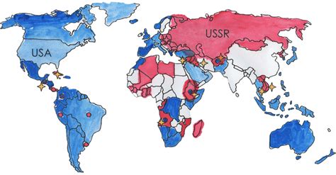 Cold War World Map - Carolina Map