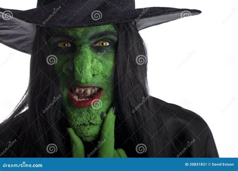 Evil Green Witch. Stock Image - Image: 20831831