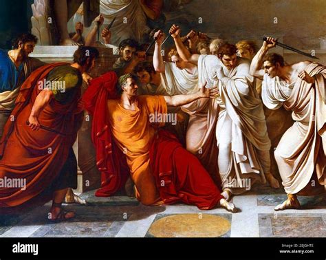 The assassination of Julius Caesar. “The Death of Caesar (La morte di Cesare)” by Vincenzo ...