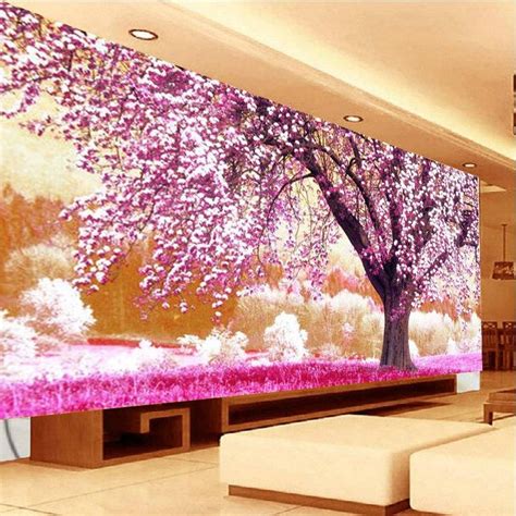 5D Diamond Painting Kirschblüte XXL 100x40cm, vollflächig runde Diamonds | 5d Diamant Malerei ...