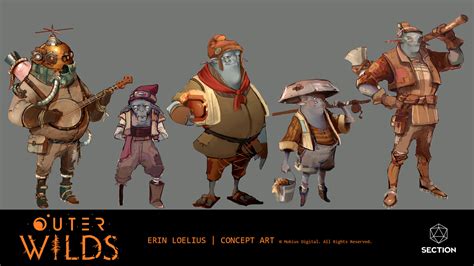 Erin Loelius - Outer Wilds NPC Designs