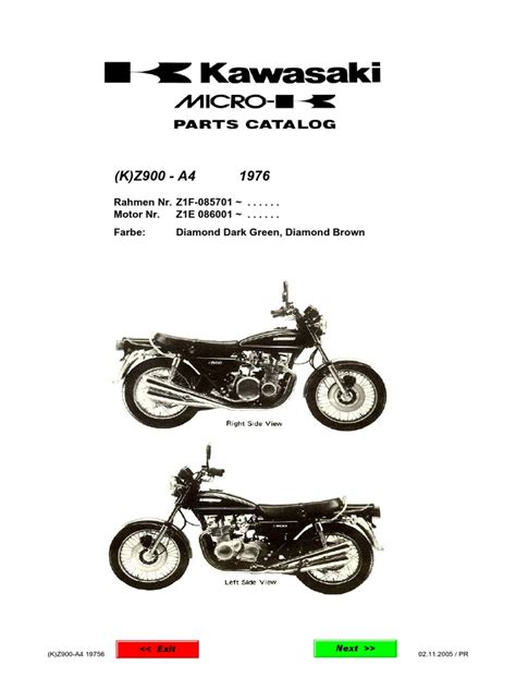 Parts Katalog Z900 1976 | PDF | Piston | Screw