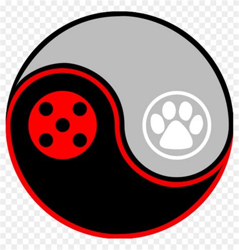 #miraculousladybug #miraculous #ladybug #catnoir #yinyang - Ladybug And Cat Noir Symbol, HD Png ...