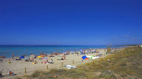 Son Bou beach in Menorca (Balearics Island - Spain)