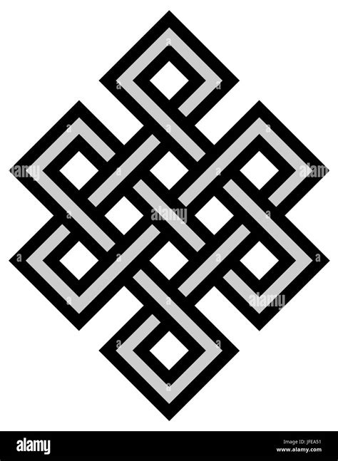 Tibetan knot symbol Stock Photo: 147218093 - Alamy