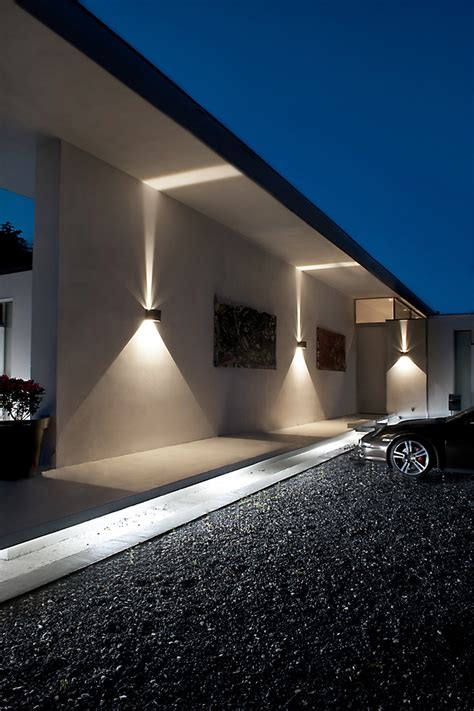 Led outdoor wall lights - enhance the architectural features of your ...