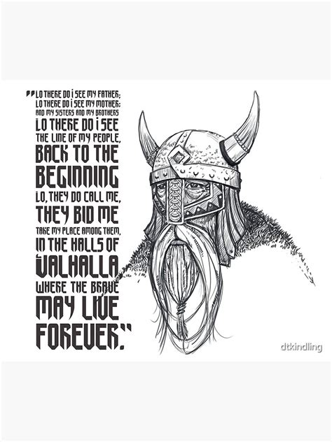 "Viking Prayer" Poster for Sale by dtkindling | Redbubble