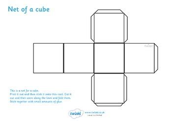 Net Of A Cube by Twinkl Printable Resources | Teachers Pay Teachers