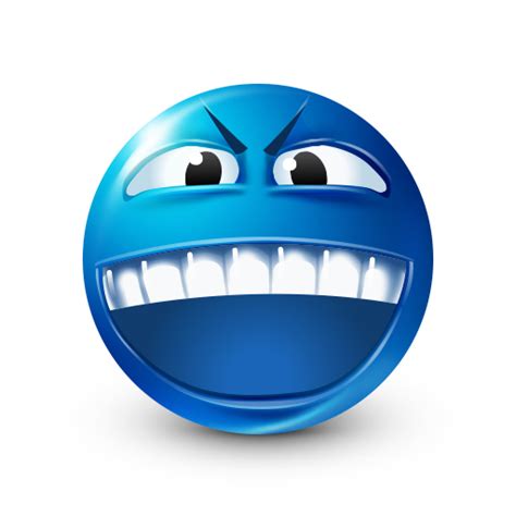 Angry Teeth Emoticon | Blue emoji, Emoji, Funny emoji