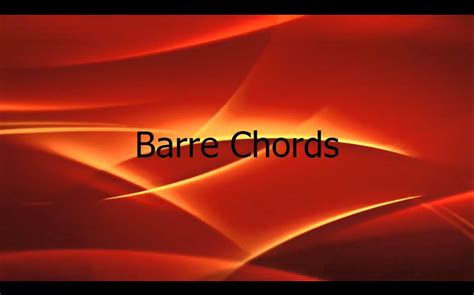 Barre Chords - YouTube