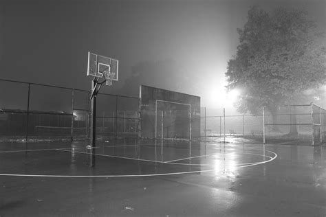 BasketBall Court, - soft black and white | George Chesley Pa… | Flickr