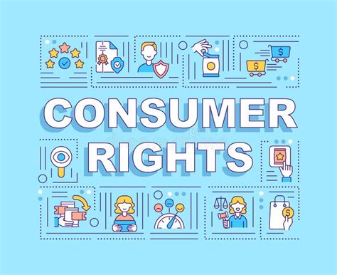 Consumer Rights Word Concepts Banner Stock Vector - Illustration of protection, infographics ...